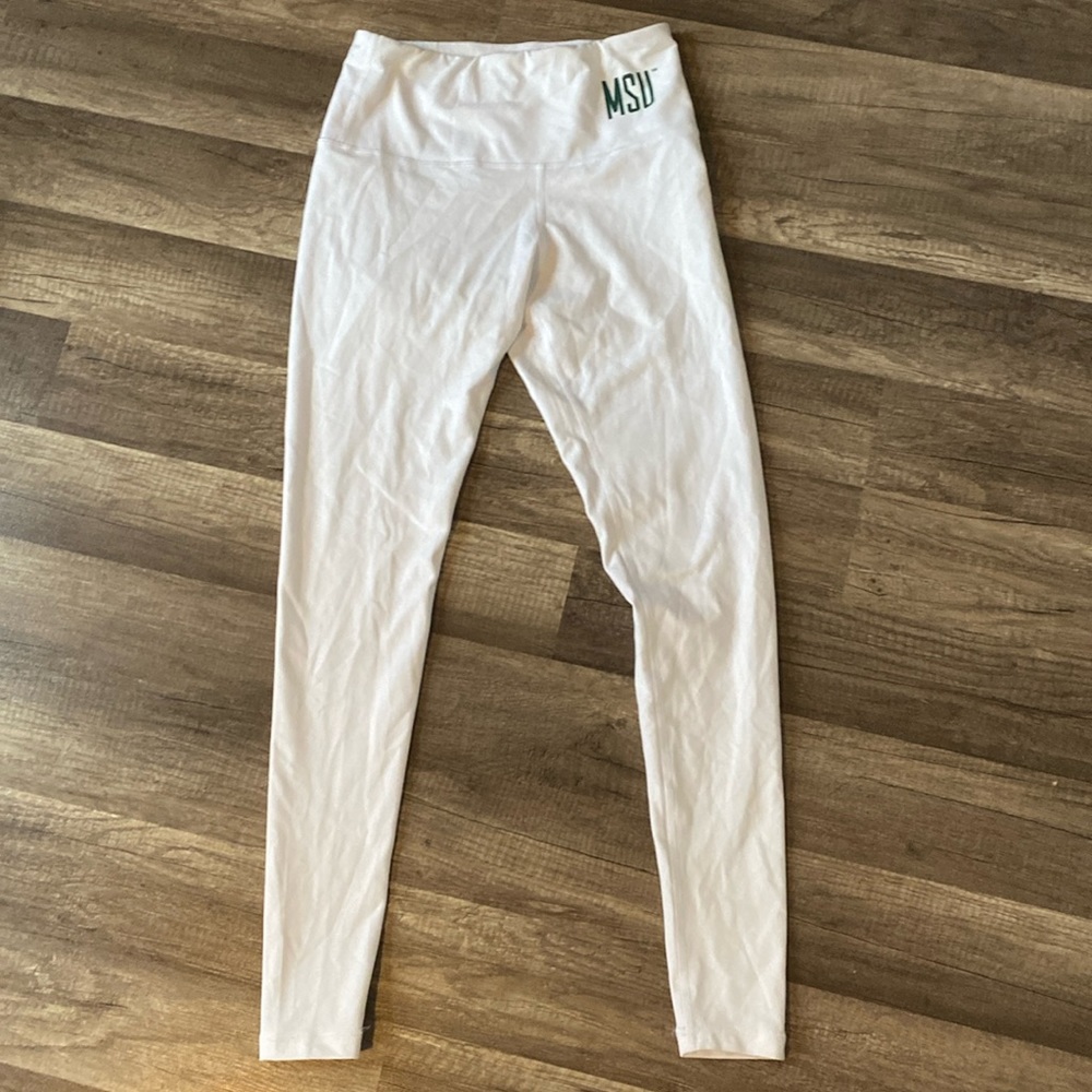 Michigan State White Leggings